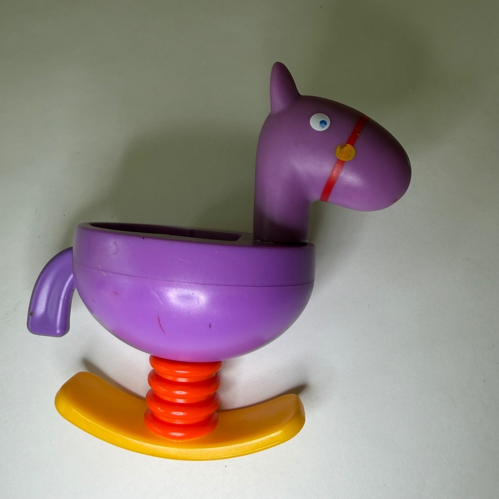 Purple Rocking Horse Toy Replacement Part Miniature Spring Base Purple Pepa pig